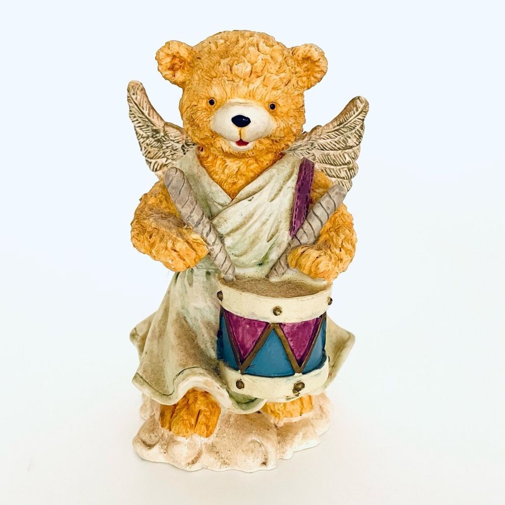Angel Teddy Bear Drummer Boy